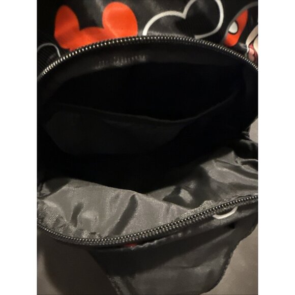 Mickey Mouse Nylon Backpack Mouse Ears- Anime-Themed Zippered Crossbody Bag - Picture 4 of 6